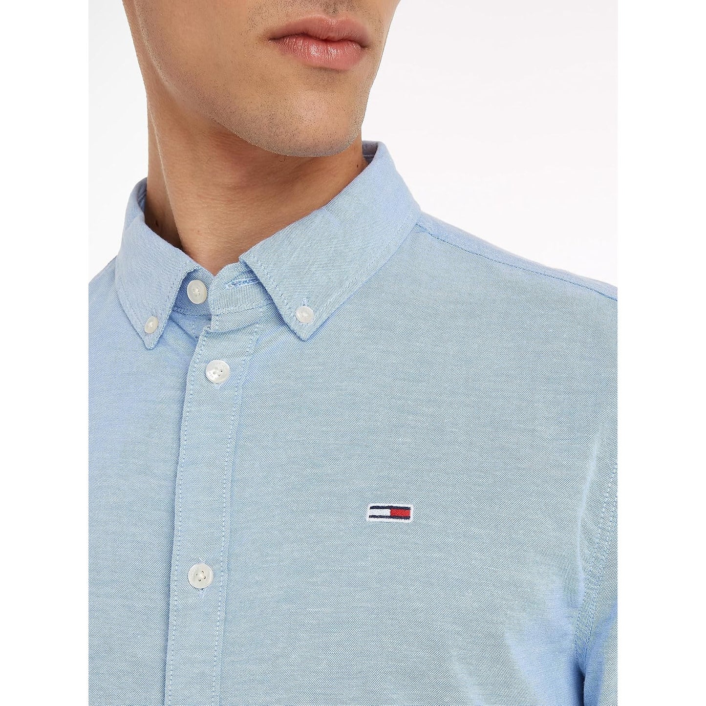 Tommy Jeans Slim Long Sleeve Shirt – Modern Cotton Comfort