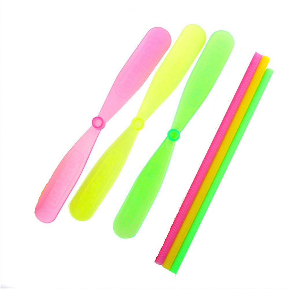 Plastic Dragonfly Flying Toy with Rotating Propeller for Outdoor Garden Play, Multicolor