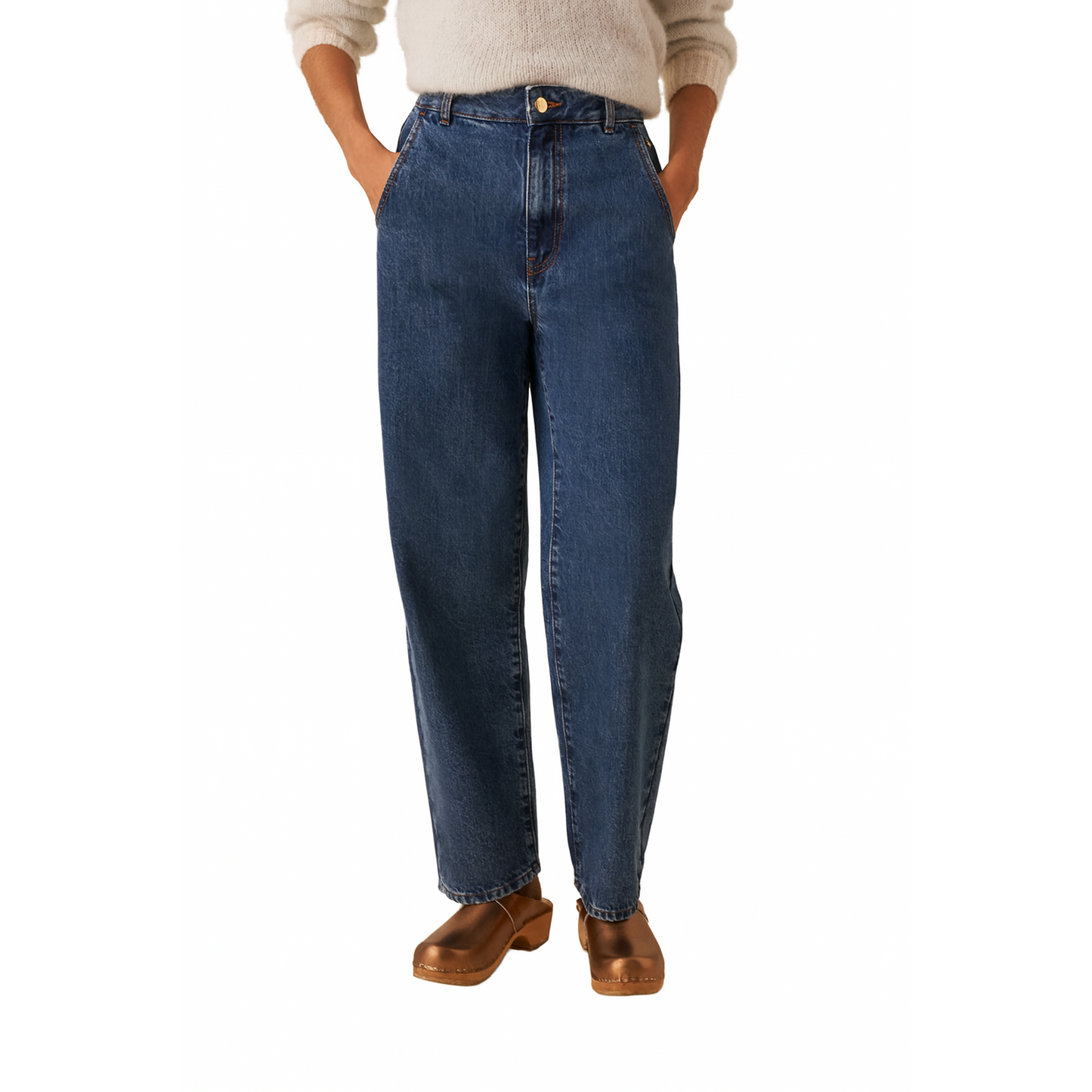 Des Petits Hauts Loumi Women's Comfortable Straight Denim Jeans - Classic Everyday Style