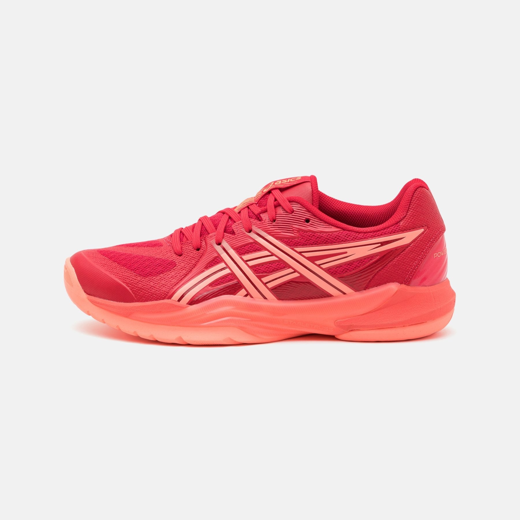 ASICS Powerbreak FF Handball Shoes: Speed Red, Breathable, Agile Performance