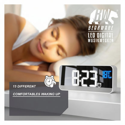Bearware Music Alarm Clock White