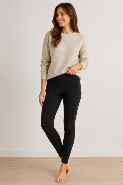 esmara Ladies Leggings Cotton Mid‑Rise