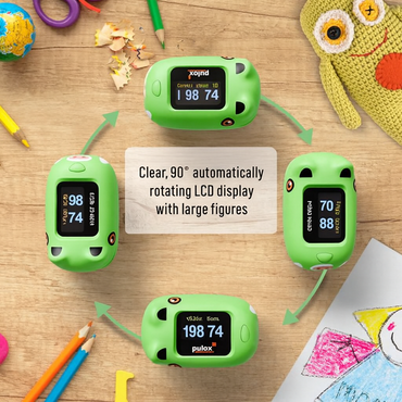 Pulox PO-230 Green Pediatric Finger Pulse Oximeter for Accurate SpO2 Monitoring