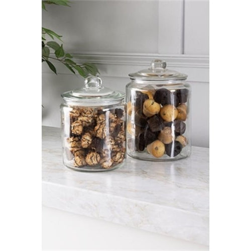 Olympia 6.35 Litre Clear Glass Biscotti Jar with Airtight Lid