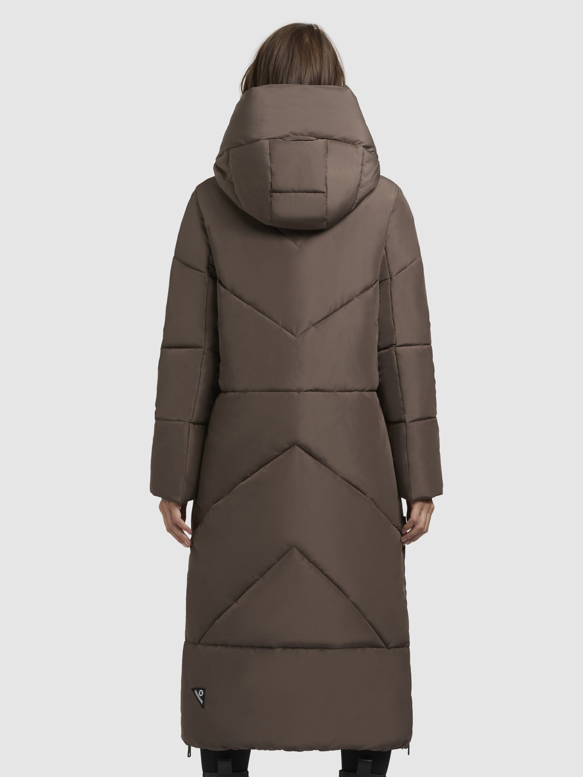 khujo Women's 'Prayce' Warm Insulated Winter Jacket with Hood, Brown