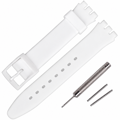 Rihahisy RH-SW Silicone Rubber Watch Strap Replacement for Swatch