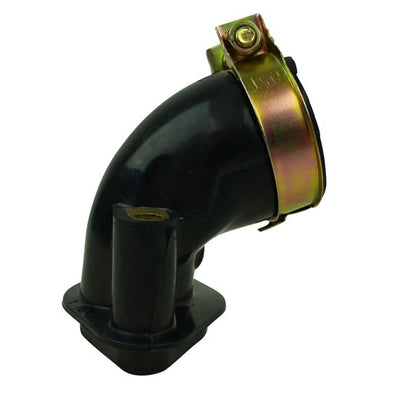 OxoxO 90 Degree Intake Manifold Hose Compatible with GY6 49cc 50cc Scooter/Moped/ATV