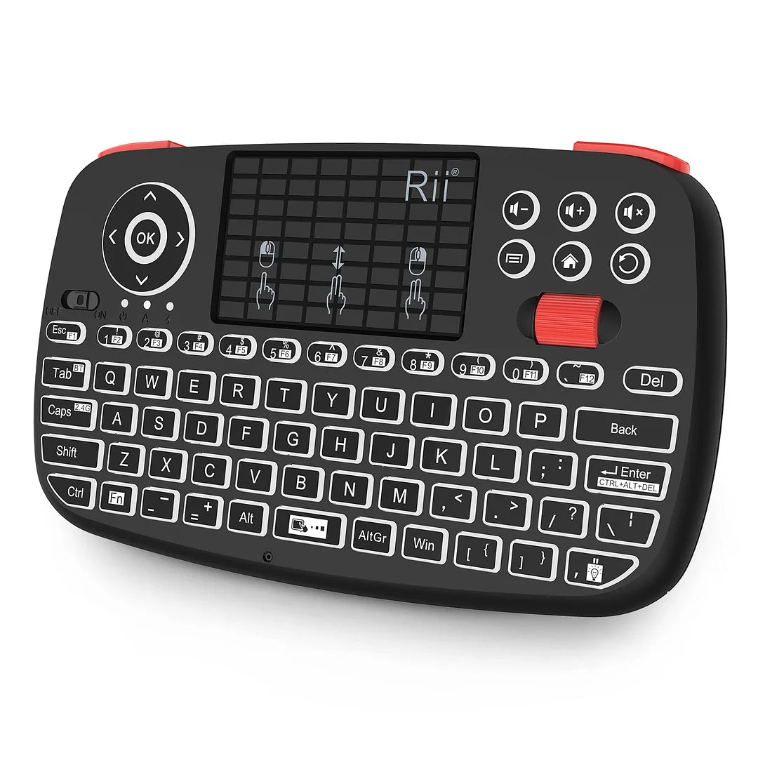 Rii i4 Dual Mode Wireless Multimedia Keyboard with Touchpad