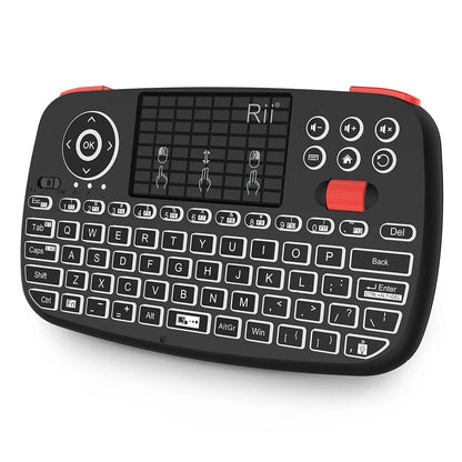 Rii i4 Dual Mode Wireless Multimedia Keyboard with Touchpad