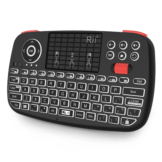 Rii i4 Dual Mode Wireless Multimedia Keyboard with Touchpad