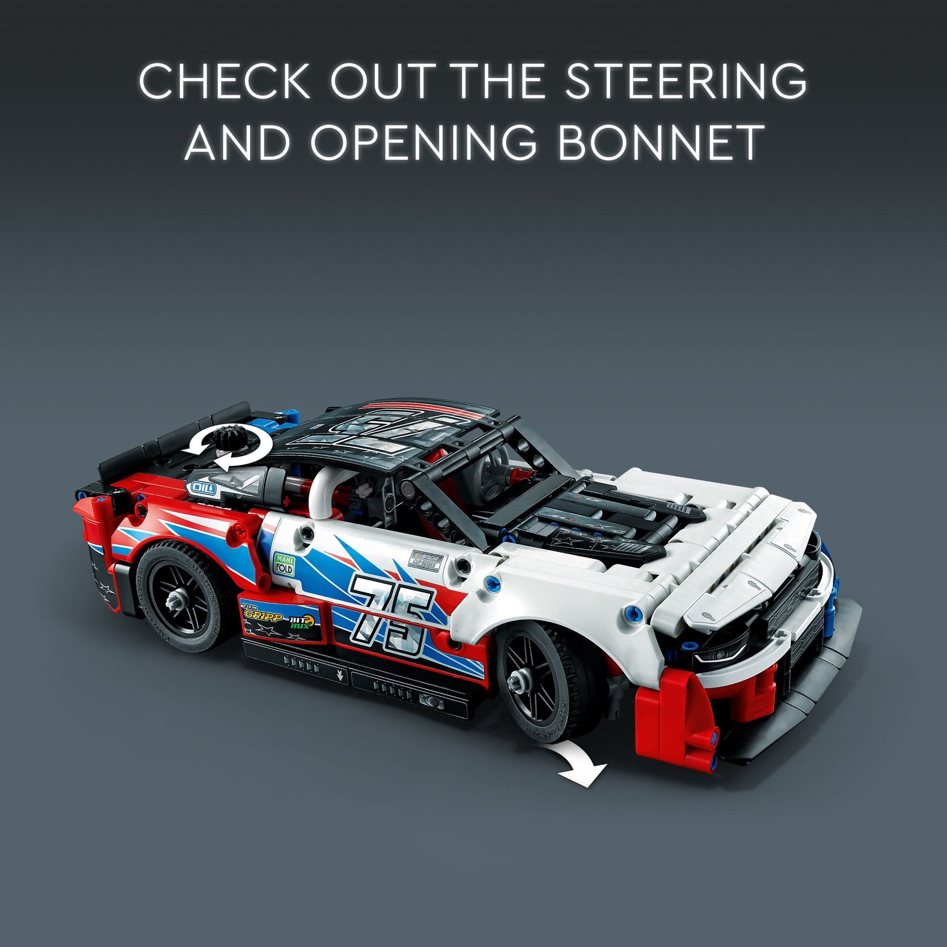 LEGO Technic NASCAR Next Gen Chevrolet Camaro ZL1 Model Car Building Kit