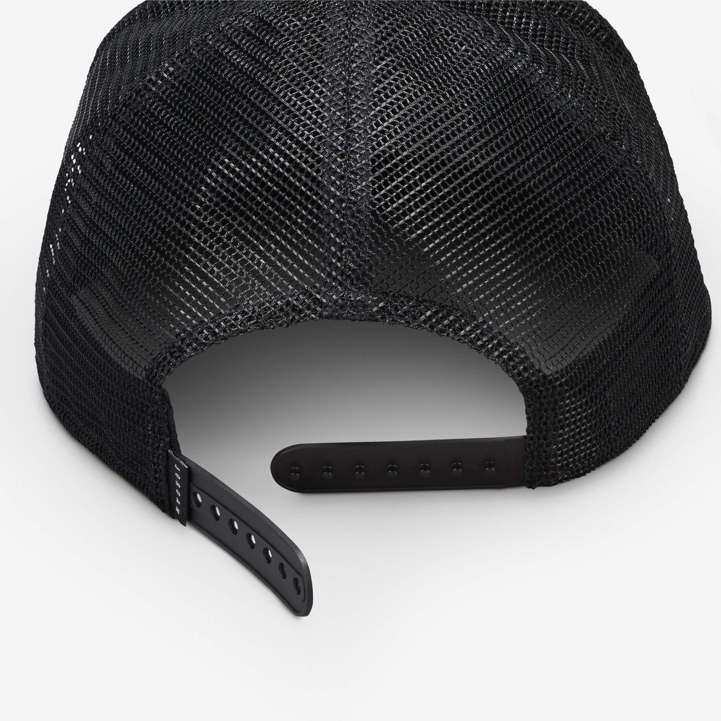 Jordan Rise Structured Trucker Cap Black White Adjustable Breathable Mesh Hat
