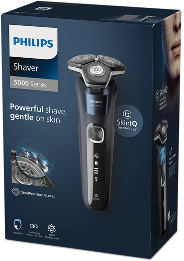 Philips Series 5000 Wet & Dry Electric Shaver with SkinIQ Tech