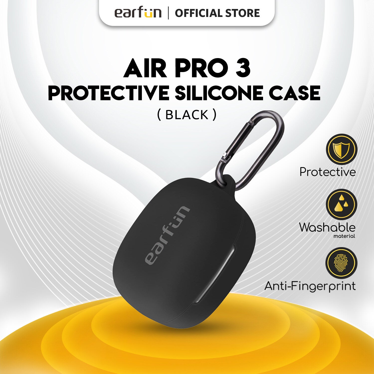 EarFun Air Pro 3 Soft Protective Silicone Case
