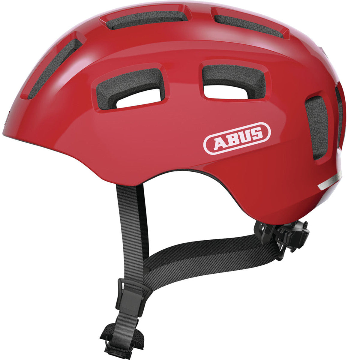 Abus Youn-I 2.0 Blaze Red Urban Helmet with Rear LED Light