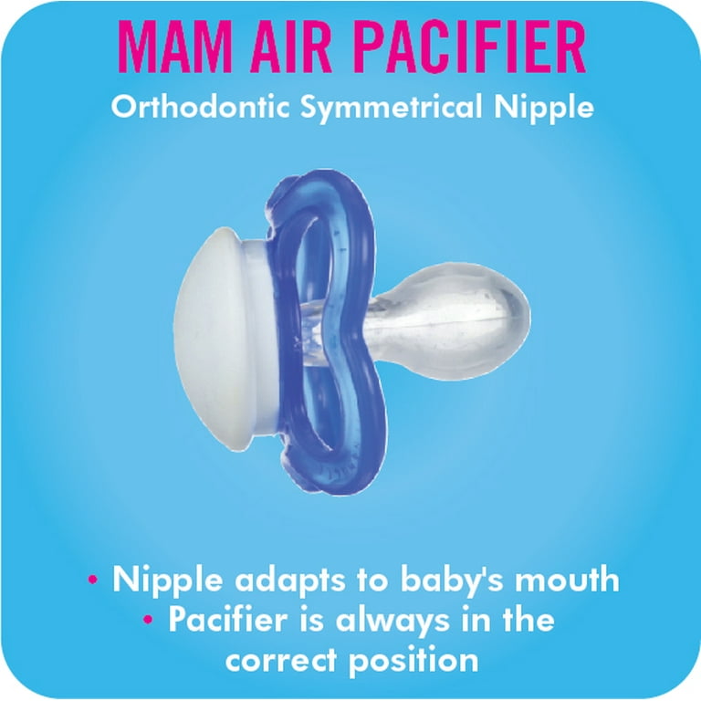 MAM Sensitive Skin Pacifiers: Ultra-Lightweight Silicone for Breastfed Babies, 6+ Months