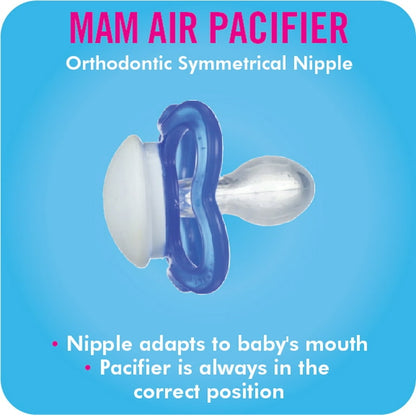 MAM Sensitive Skin Pacifiers: Ultra-Lightweight Silicone for Breastfed Babies, 6+ Months