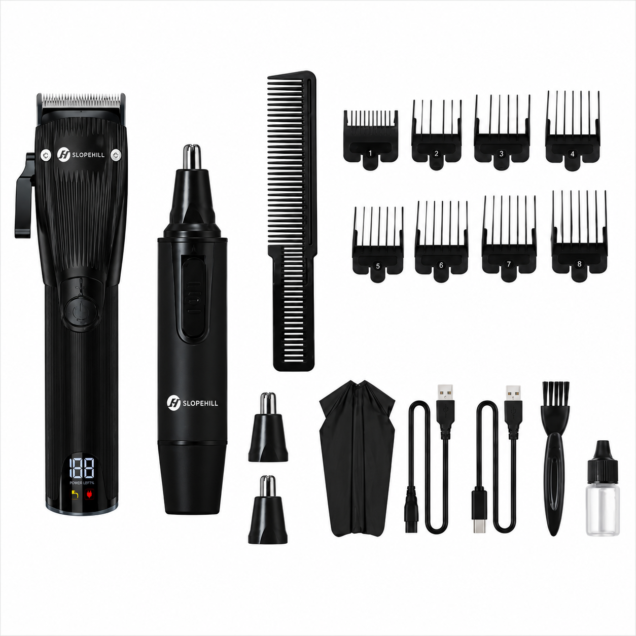 Slopehill K35S Cordless Hair Clippers and Nasal Kit