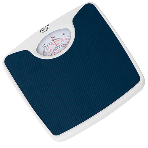Adler AD 8151 Blue Mechanical Bathroom Scale with 130kg Capacity