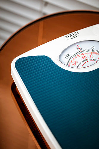 Adler AD 8151 Blue Mechanical Bathroom Scale with 130kg Capacity