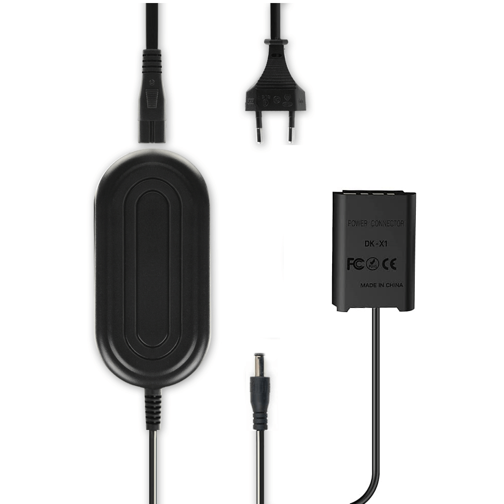 WorldView AC-LS5 Power Adapter with DK-X1 Dummy Battery Coupler for Sony NP-BX1