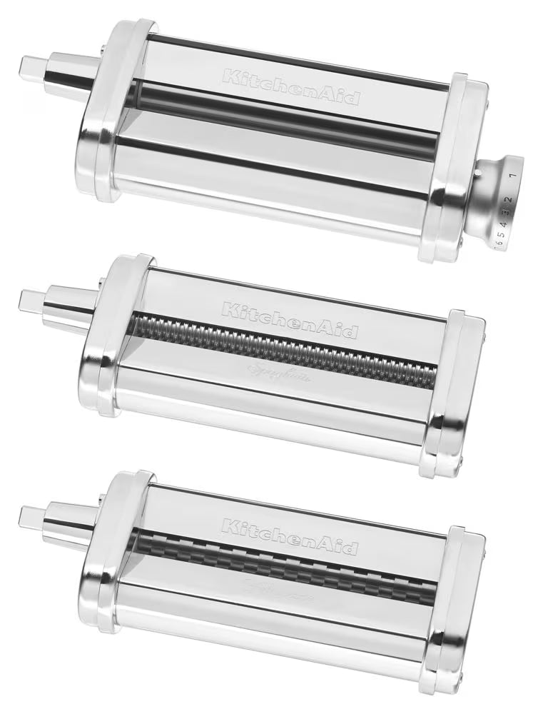 KitchenAid KSMPRA 3-Piece Pasta Roller & Cutter Set for Stand Mixer