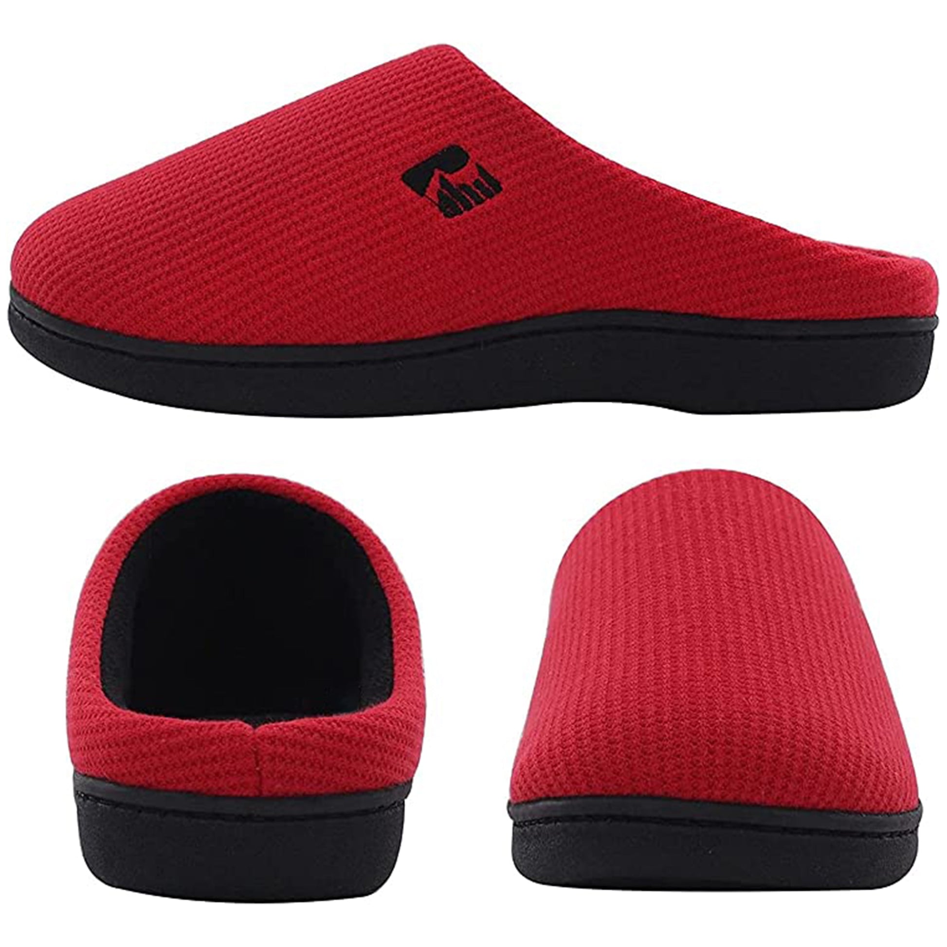 RockDove Women's Dual-Tone Plush Memory Foam Slippers with Anti-Skid Sole