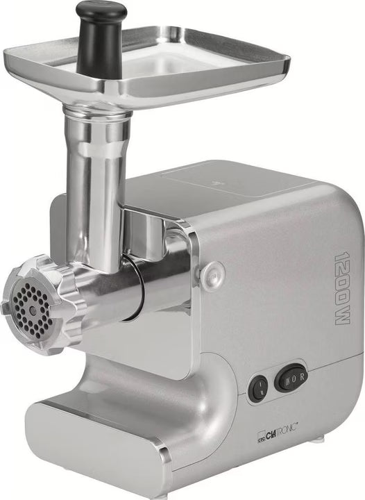 Clatronic FW 3506 Powerful 1200W Electric Meat Grinder with Sausage and Kebbe Attachments