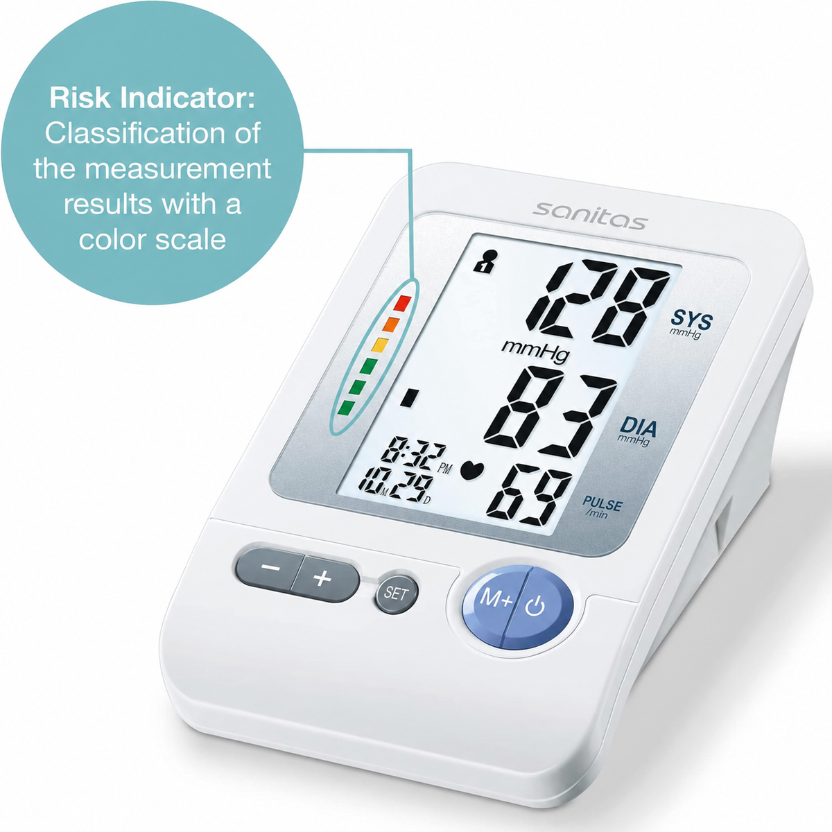 Sanitas SBM 21 Automatic Upper Arm Blood Pressure Monitor, Accurate Home Health Device
