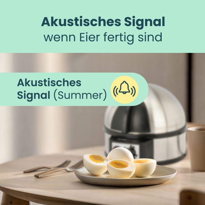 Clatronic EK 3321 Egg Boiler 400W Stainless Steel/Black