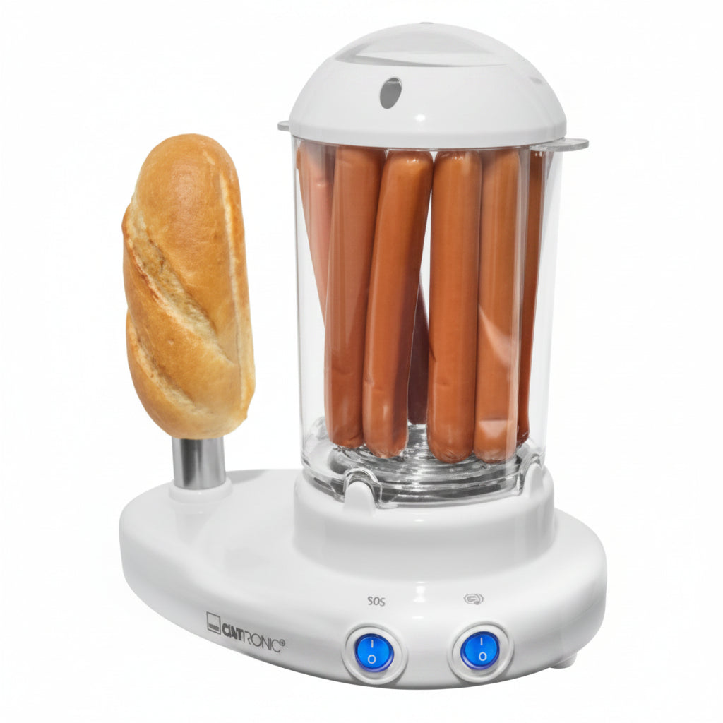 Clatronic HDM 3420 EK N Hot Dog Maker 2‑in‑1 White