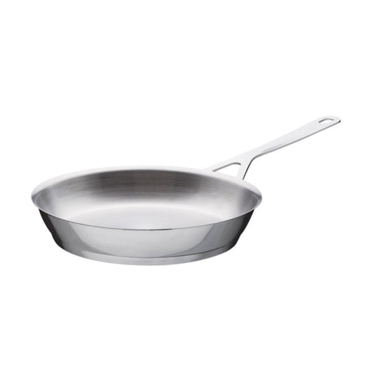 Alessi AJM110/24 Stainless Steel Frying Pan, 9.45 Inch Induction Cookware