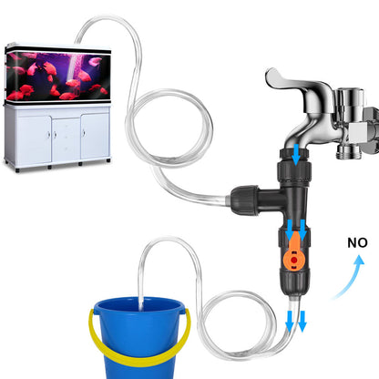 Premium Aquarium Water Changer with Faucet Nozzles & Connectors