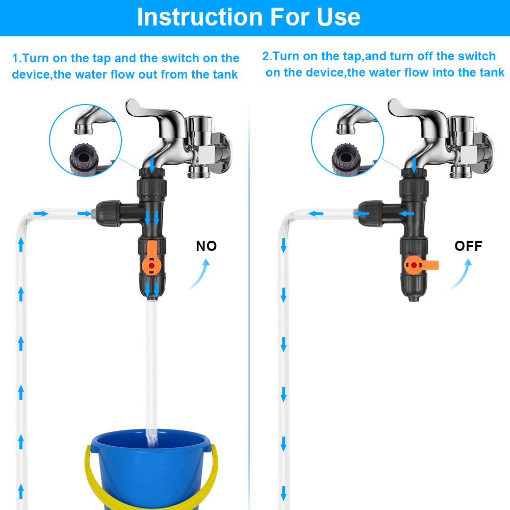 Premium Aquarium Water Changer with Faucet Nozzles & Connectors
