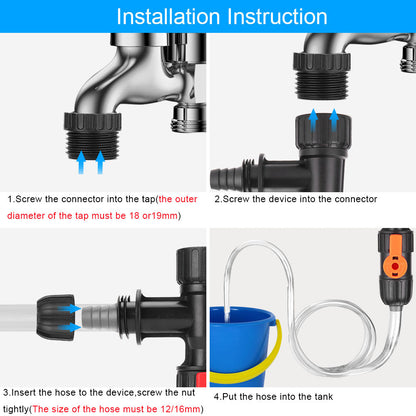 Premium Aquarium Water Changer with Faucet Nozzles & Connectors