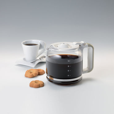 Ariete Vintage Beige Drip Coffee Maker, Programmable 4-12 Cup, Anti-Drip