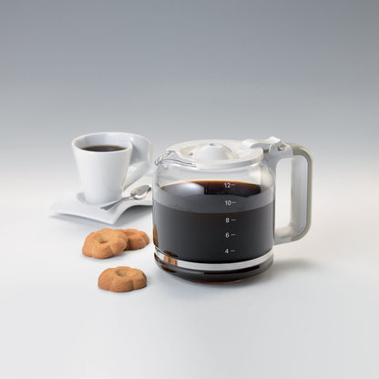 Ariete Vintage Beige Drip Coffee Maker, Programmable 4-12 Cup, Anti-Drip