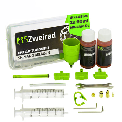 MSZweirad Bleed Kit for Shimano Hydraulic Disc Brakes with Mineral Oil