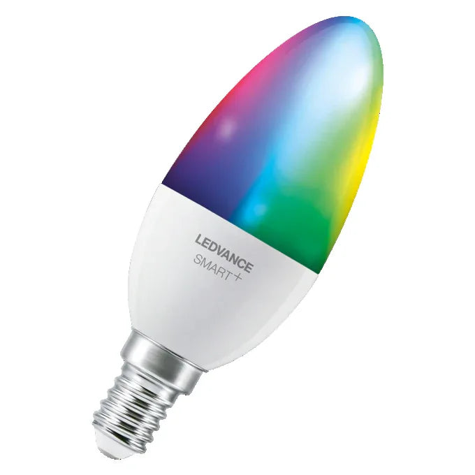 Smart Matter Multicolor LED Bulb Pack of 3, Classic B40 Candle, E14 Base, 4.9W - Gomix Brands Outlet