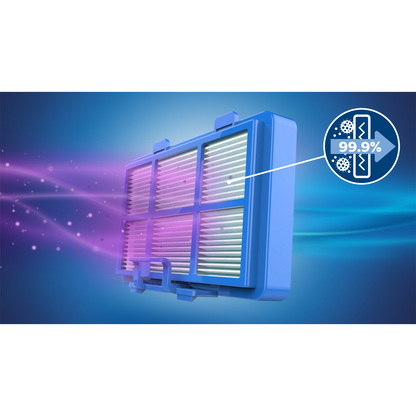 Philips PowerGo FC8242/09 Bagged Vacuum Cleaner with Allergy Filter, 900W