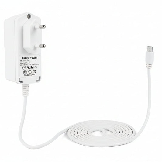 Aukru 5V 2A Micro USB Power Supply for Raspberry Pi