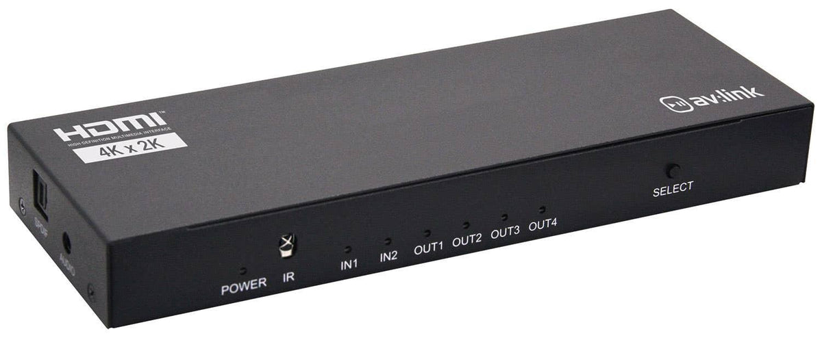 AV:Link 4-Way Loudspeaker Selector Switcher with Overload Protection 140W - Gomix Brands Outlet