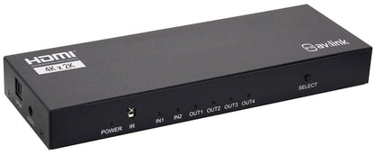 AV:Link 4-Way Loudspeaker Selector Switcher with Overload Protection 140W - Gomix Brands Outlet