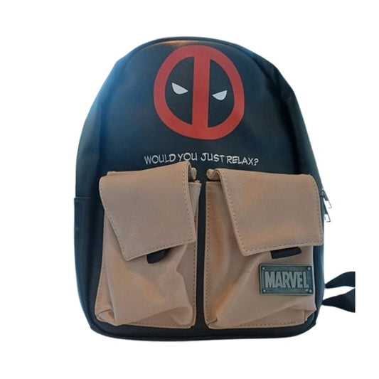 Awesome Deadpool Marvel Comics Backpack - Durable School Travel Bag