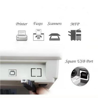 USB 2.0 Printer Cable Connectors