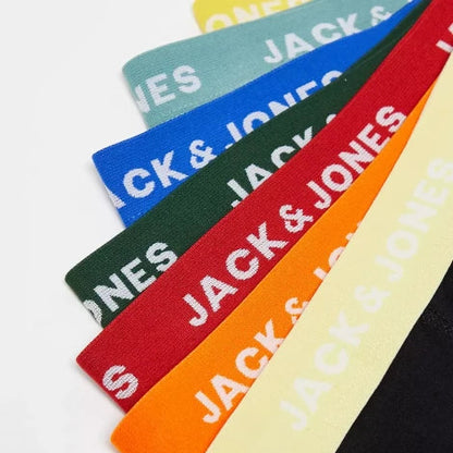 Jack & Jones Men's Vito Solid Black Boxer Briefs - 7-Pack Comfort