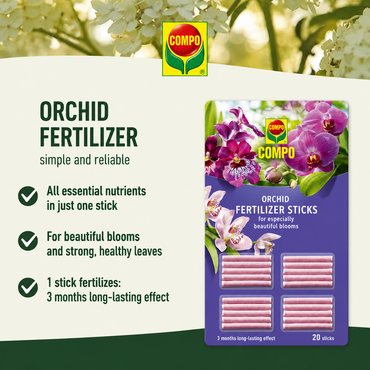 Compo Orchid Fertilizer Sticks 20-Pack Long-Lasting Mineral Nutrient