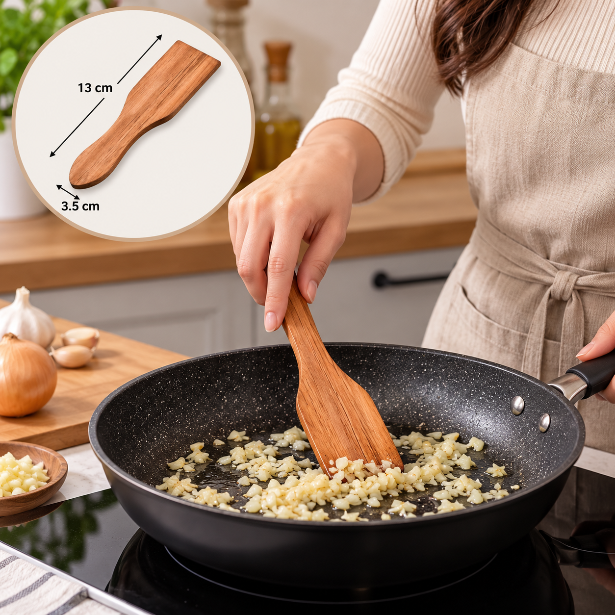 Kesper Acacia Wood Raclette Spatulas 8-Piece 13 x 3.5cm