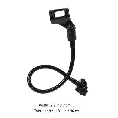 Vosarea Adjustable Gooseneck Microphone Arm Stand Black