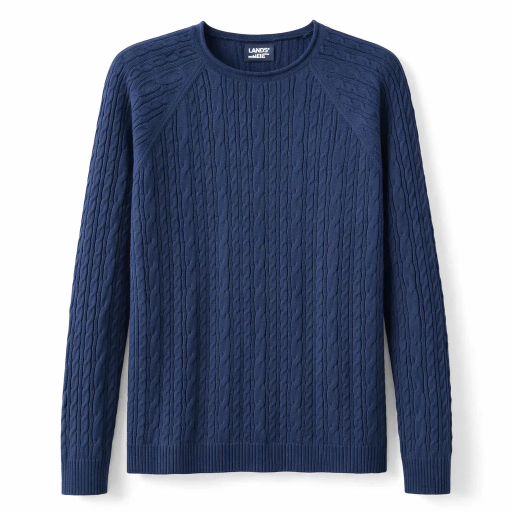Lands’ End Classic Cable-Knit Sweater - Gomix Brands Outlet
